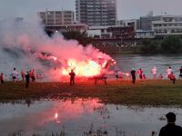 盛岡舟っこ流し 花火大会の写真